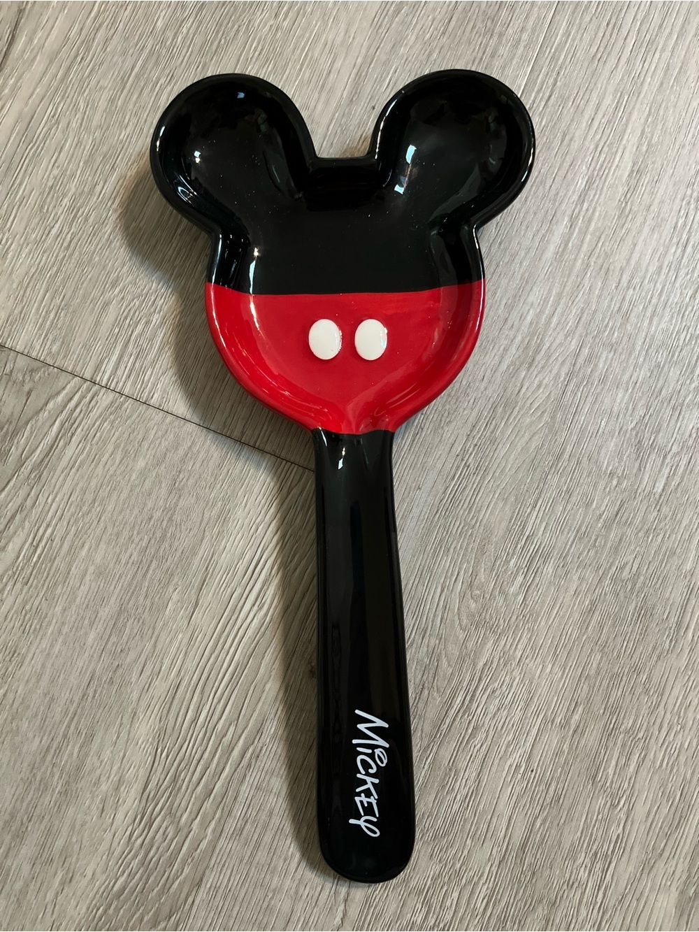 Jerry Leigh Mickey Mouse Black & Red Character Spoon Rest
